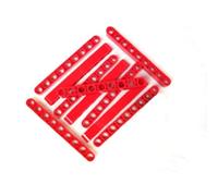 Lego Lot de 10 Technic Lift Bracelet 1 x 9 picots en rouge.