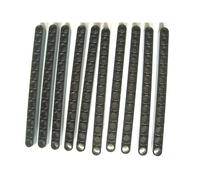 Lego Lot de 10 Technic Lift Bras 1 x 13 picots en noir.