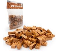 Lego - Lot de 100 Blocs de Construction Classiques - 2 x 4 Briques Classiques - pour Plaque et boîte Lego - Kit de démarrage - Briques Basiques (3001) (Nougat Moyen)
