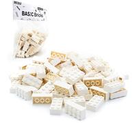 LEGO Lot de 100 briques blanches 2 x 4 - Blocs de construction individuels dans un grand pack, pour plaque blanche LEGO et boîte - Kit classique pour débutant - Briques basiques (3001)