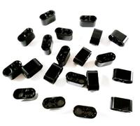 Lego Lot de 20 Technic Lift Bracelet 1 x 2 avec broche et essieux de Enregistrement en noir.