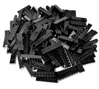 Lego Lot de 25 blocs de construction classiques à construire et à étendre 2 x 8 Noir (3007)