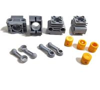 Lego Lot de 4 Technic Cylindre avec piston et pleul.