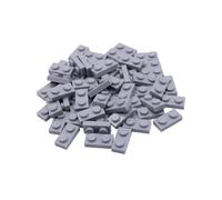 LEGO Lot de 40Â Plaque 1 x 2 Gris Clair de Picots en Neuf.