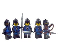 Lego® Lot de 5 figurines de chevalier Falcon Knights Noir Complément idéal pour Lego® Moyen Âge