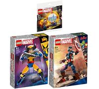 Lego Lot de Figurines à Construire Wolverine 76257 76258 Captain America & 30652 Le Portail dimensionnel de Doctor Strange