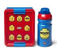 LEGO lunch set Iconic junior 17 x 13,5 cm pp rouge/bleu 2-pièces Bleu G