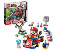 LEGO Mario Kart - Mario Interactif et Kart Standard - Jeu de Circuit pour Voiture avec 3 Figurines, Podium & Barrières - Cadeau pour Garçon, Fille & Fan de Jeux Vidéo dès 7 Ans 72043