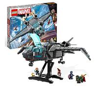 LEGO Marvel 76248 Le Quinjet des Avengers, Jouet de Vaisseau Spatial pour Noël, avec Minifigurines Thor, Iron Man, Black Widow, Loki et Captain America, Saga Infinity, Cadeau