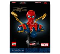 LEGO | Marvel Buste d’Iron Spider-Man - Set de Construction & Maquette à Exposer pour Adulte - Bras Mobiles, Tête Rotative & Minifigurine de Super-Héros - Cadeau Collector pour Fans des Avengers 76326