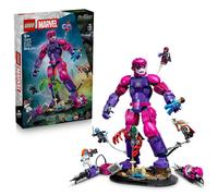 LEGO Marvel 76348 Avengers Doomsday Ultimate Battle - Sentinel articulé, 6 minifigurines, base imprimée - 846 pièces Rose/Violet