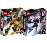 Lego Marvel Avengers Set - Black Panther Mech 76204 + Wolverine Mech 76202
