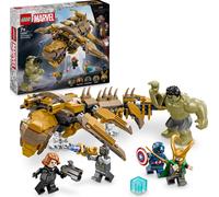 LEGO Marvel Avengers vs Leviathan, jouet à construire pour enfant, Minifigures : Hulk, Captain America, Loki, Black Widow et Chitauri, cadeau pour 7 ans, pour garçon et fille, 76290