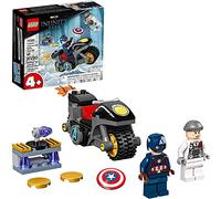 LEGO Marvel Captain America and Hydra Face-Off 76189 Collectible Building Kit; Captain America and Motorcycle Set; New 2021 (49 Pieces)