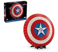 LEGO Marvel Captain America's Shield 76262 Kit de maquette pour adultes, réplique de collection du bouclier emblématique de Captain America, cet ensemble de construction Disney Marvel pour adultes