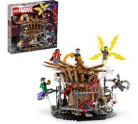LEGO Marvel Final Clash of Spider-Man, 3 minifigures Peter Parker plus Green Goblin, Electro, Sandman, Ned, Doctor Strange et MJ, Jouet pour bébé, Cadeau pour 10 ans, 76261