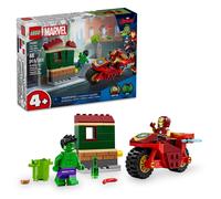LEGO Marvel Iron Man avec moto et Hulk Ensemble de construction Jouet Marvel facile construire pour enfants Ensemble de jeu collectionner ave