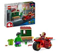 LEGO® Marvel 76287 Iron Man avec une Moto et Hulk, Set Avengers avec Minifigurines