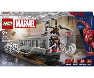 LEGO Marvel La scène du Train de Spider-Man et Docteur Octopus 76321 | Jeu de construction pour garçon dès 9 ans, décoration collector, 4 minifigurines, idée cadeau sur les super-héros, 393 pièces
