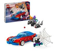 LEGO® 76279 Marvel La Voiture de Course de Spider-Man contre le Bouffon Vert Venomisé, Jouet avec Minifigurines de Super-héros