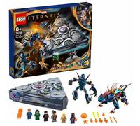 LEGO 76156 Marvel L’Ascension du Domo: Jouet de Construction de Vaisseau Spatial Super-Héros du Film Les Éternels, avec 2 Figurines Déviants, Idée Cadeau pour Fans de Marvel et Les Éternels