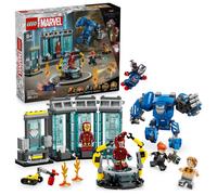 LEGO Marvel Le Laboratoire d’Iron Man : la Salle des Armures - Jeu de Construction avec Robot et 5 minifigurines Dont Aldrich Killian & Robot Dum-E - Cadeau Avengers, garçon ou Fille dès 8 Ans 76315