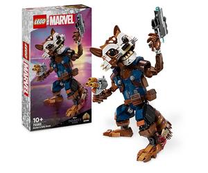 Lego | Marvel Rocket et Bébé Groot, Jeu de Construction pour Enfants, Film Les Gardiens de la Galaxie, Figurine de Super-Héros Articulée, Cadeau pour Garçons et Filles dès 10 Ans 76282