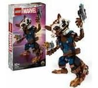 LEGO Marvel Rocket et Little Groot, figurine de super-héros mobile des Gardiens de la Galaxie à construire, jouet de construction pour garçons et filles, idée cadeau pour 10 ans, 76282