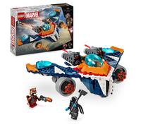 LEGO Marvel Rocket’s Warbird vs. Ronan, Buildable Super Hero Spaceship Toy for K