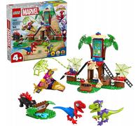 LEGO Marvel Spidey and Super Buddies Battle of Spidey and Gobby at the Tree House, jouet créatif pour bébé avec des super-héros et des dinosaures, cadeau pour les 4 ans, garçon et fille, 11200