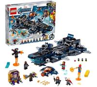 LEGO® Marvel Super Heroes 76153 L'héliporteur des Avengers, Mini-Figurines Iron Man, Thor et Captain Marvel Jouet Enfant 9 ans et +