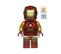 LEGO Marvel Super Heroes Iron Man Rouge Foncé et Doré Armure Mini Figurine De
