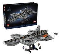 LEGO ǀ Marvel L’Héliporteur du Shield - Maquette de Porte-Avions pour Adulte - 6 Minifigurines Dont Captain America & Nick Fury - Décoration DIY pour Étagère - Cadeau Avengers pour Fan 76354