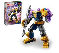LEGO Marvel Thanos Mech Armor 76242 Ensemble de figurines d'action Avengers - Jouet de construction avec gant d'infini et pierres - Cadeau de super héros à collectionner pour garçons et filles à