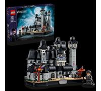 LEGO Mercredi 76788 Nevermore Academy Bâtiment gothique + figurines, maquette de 890 pièces, modèle à monter avec micro-figurines, style noir