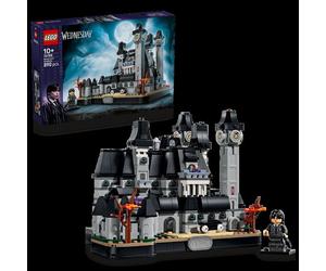 LEGO Mercredi 76788 Nevermore Academy Bâtiment gothique + figurines, maquette de 890 pièces, modèle à monter avec micro-figurines, style noir