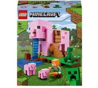 LEGO 21170 Minecraft La Maison Cochon: Jouet de Construction avec Figurines Alex, Animaux et Creeper, Idéal pour Les Jeunes Aventuriers, Cadeau pour Garçons et Filles de 8 à 9 Ans