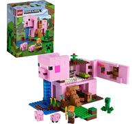LEGO Minecraft 21170 Pig House ; jouet Minecraft avec Alex, Creeper et une maison en forme de cochon géant (490 pièces)