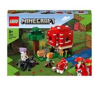 LEGO 21179 Minecraft La Maison Champignon, Set Jouet de Construction pour Enfants dès 8 Ans, Idée de Cadeau, avec Figurines
