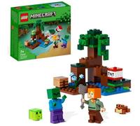 LEGO Minecraft 21240 Aventures dans le Marais, Jouet de Construction, avec Figurine Zombie