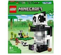 LEGO Set 21245 Minecraft Le Refuge Panda – maison amovible, figurines et squelette, 8 ans