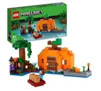 LEGO® Minecraft 21248 La Ferme Citrouille, Jouet de Maison avec Figurines Steve et Sorcière