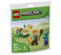 LEGO Jouet de construction Minecraft Rencontre d'Alex au feu de camp