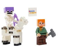 LEGO Minecraft Alex avec squelette et squelette