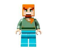 LEGO Minecraft Alex en colère avec jambes en diamant minifigure de 21266
