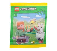 LEGO Minecraft Alex Figurine avec bébé lama et abeille