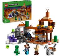 LEGO Minecraft Badland Mine, jouet pour garçon et fille de 8 ans, avec figurines d'explorateur, de Creeper et d'araignée, idée de cadeau d'anniversaire pour bébé et joueur, 21263