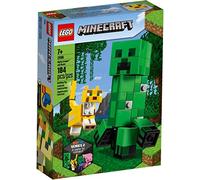 LEGO Minecraft Bigfigurine Creeper™ et ocelot Ensemble de construction, Jouets pour enfants de 7 ans et plus, 164 pièces, 21156