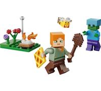 LEGO "Minecraft Rencontre d''Alex au feu de camp, Jouets de construction"