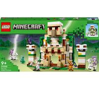 LEGO Minecraft Iron Golem Fortress, château à construire, se transforme en une grande figurine, 7 personnages dont Crystal Knight et Charged Creeper, jouet pour enfant, cadeau pour 9 ans, 21250